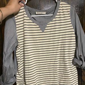 Long Sleeve Striped Top
